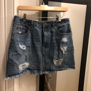 forever 21 jean skirt size 31